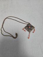oude oosterse ketting filigrain, Verzenden, Zo goed als nieuw, Bruin, Overige materialen