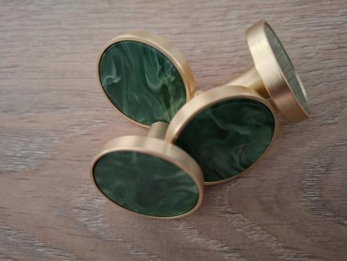 Kastknop wandhaak goud groen, Huis en Inrichting, Woonaccessoires | Overige, Nieuw, Ophalen of Verzenden