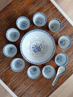 Antieke Rijstkommen Set, Ophalen of Verzenden