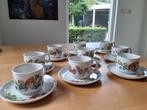 9 Marjolein Bastin kop en schotels. Porselein., Ophalen of Verzenden, Zo goed als nieuw, Overige stijlen, Kop(pen) en/of Schotel(s)