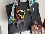 Hermes Zwarte Handtas met Accessoires, Ophalen of Verzenden, Zo goed als nieuw, Zwart, Handtas