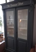 Prachtige vitrinekast, Huis en Inrichting, Ophalen, Gebruikt, 50 tot 100 cm, Landelijk