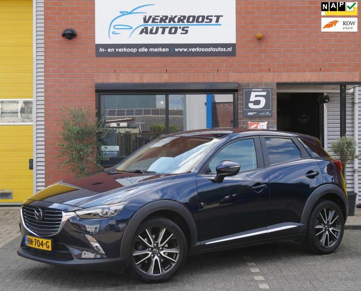 Mazda CX-3 2.0 SkyActiv-G 120 GT-M. navi. blindspot. camera., Auto's, Mazda, Bedrijf, Te koop, CX-3, ABS, Achteruitrijcamera, Adaptive Cruise Control