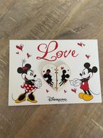 Disney pin Mickey Minnie Love op verzend kaart, Ophalen of Verzenden, Speldje of Pin