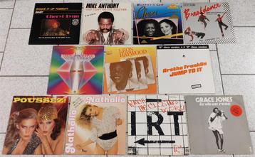 Partij 19 Maxisingles Jaren 70 & 80 Disco, Soul & Funk beschikbaar voor biedingen