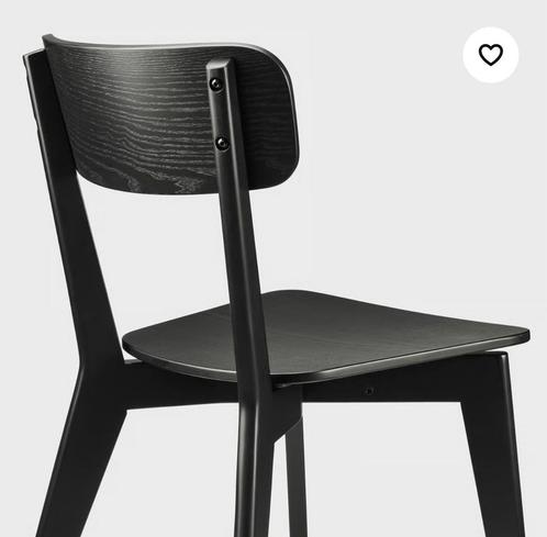 IKEA Lisabo Dining Chairs - Black, Huis en Inrichting, Stoelen, Zo goed als nieuw, Vijf, Zes of meer stoelen, Hout, Zwart, Ophalen