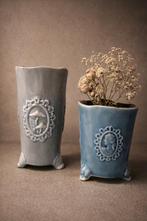 Des Pots 2x bloemvaasje als nieuw, Huis en Inrichting, Woonaccessoires | Vazen, Ophalen of Verzenden, Zo goed als nieuw