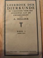 Leerboek Dierkunde - A. Mellink - Deel I, Gelezen, Biologie, Ophalen of Verzenden, A. Mellink