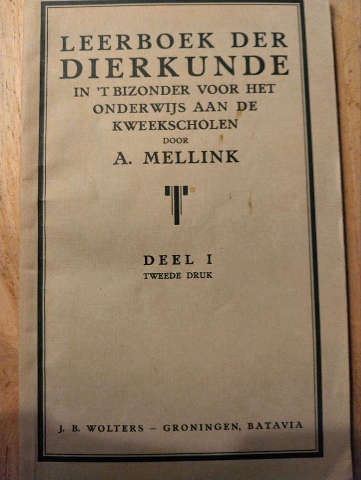 Leerboek Dierkunde - A. Mellink - Deel I, Boeken, Schoolboeken, Gelezen, Biologie, Overige niveaus, Ophalen of Verzenden