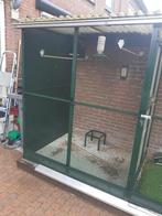 Aluminium volière groen zo goed als nieuw., Ophalen of Verzenden, Zo goed als nieuw, Aluminium, Volière