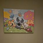 Woezel en Pip canvas doek 80x60cm, Ophalen, Nieuw, Wanddecoratie