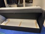 Bed 160x200 + Topper (4 maanden oud), Ophalen, Zwart, Tweepersoons, Zo goed als nieuw