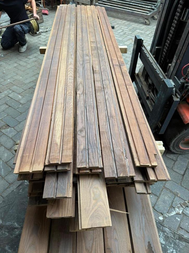 Partij 24m2 Essen Thermo Dubbele Rhombus BKeus, Tuin en Terras, Palen, Balken en Planken, Nieuw, Planken, 250 cm of meer, Ophalen of Verzenden