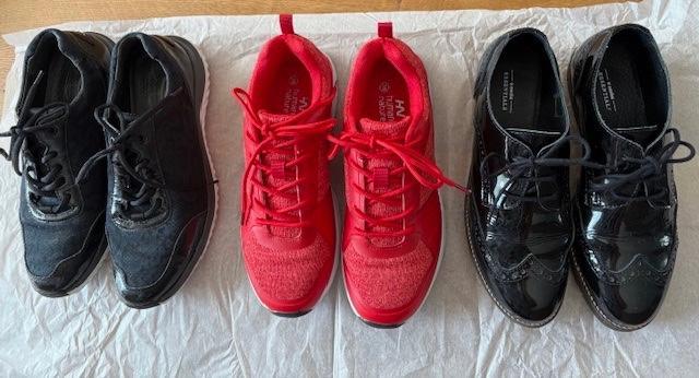 3 paar schoenen, Gabor Rollingsoft, Human nature en Sascha, Kleding | Dames, Schoenen, Gedragen, Sneakers of Gympen, Zwart, Ophalen of Verzenden