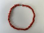 Antiek bloedkoralen staafjescollier, Sieraden, Tassen en Uiterlijk, Antieke sieraden, Ophalen of Verzenden, Overige materialen