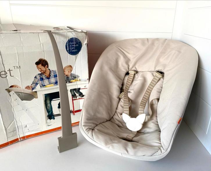 Stokke Tripp Trapp Newborn Set incl doos, boekje en hoes, Kinderen en Baby's, Kinderstoelen, Gebruikt, Meegroeistoel, Ophalen of Verzenden