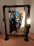 Industriële handgemaakte steampunk lamp  VALENTINO ROSSI, Nieuw, Ophalen of Verzenden, Industrieël / steampunk, Metaal