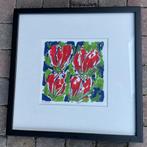 Litho Ad van Hassel - Bloemen, Antiek en Kunst, Kunst | Litho's en Zeefdrukken, Ophalen of Verzenden