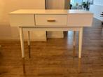 Kaptafel / dressoir / haltafel met lade (wit + licht eiken), Huis en Inrichting, Tafels | Sidetables, 100 tot 150 cm, Ophalen of Verzenden