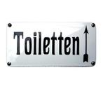 tekstbord Toiletten emaille, Huis en Inrichting, Woonaccessoires | Tekstborden en Spreuken, Ophalen, HorecaBeelden, Nieuw, HorecaBeelden
