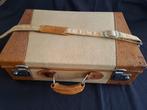 Vintage koffer  Suit case - Canvas and leather, lockable, Slot, Overige materialen, Gebruikt, Minder dan 35 cm