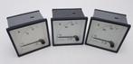 SACI inbouw analoge Amperemeters set van 3 (1x), Gebruikt, Onbekend, Ophalen of Verzenden, Onbekend