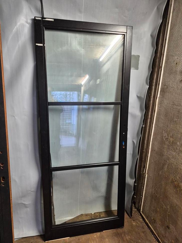 83x201,5cm BUITENDEUR staallook incl 3puntsl. thermopane JH8, Doe-het-zelf en Verbouw, Deuren en Horren, Nieuw, Buitendeur, 200 tot 215 cm