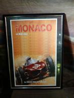 Vintage raceposters netjes ingelijst Monaco LeMans, Ophalen, Minder dan 50 cm, Gebruikt, LeMans