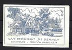 3481 Renswoude cafe rest DE DENNEN, Ophalen of Verzenden, Nederland