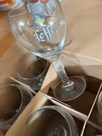 6 nieuwe Leffe glazrn in doos, Ophalen, Nieuw