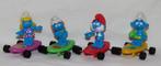 4 Vintage Hardees smurfen op skateboard jaren 80, Verzenden, Gebruikt, Verschillende Smurfen, Overige typen