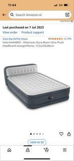 Intex Queen Luchtbed met Hoofdeinde, Ophalen, Overige materialen, Tweepersoons, Zo goed als nieuw