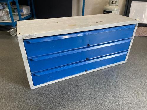 Sortimo metalen ladekast – 3 lades – grijs/blauw, Doe-het-zelf en Verbouw, Gereedschapskisten, Gebruikt, Ophalen