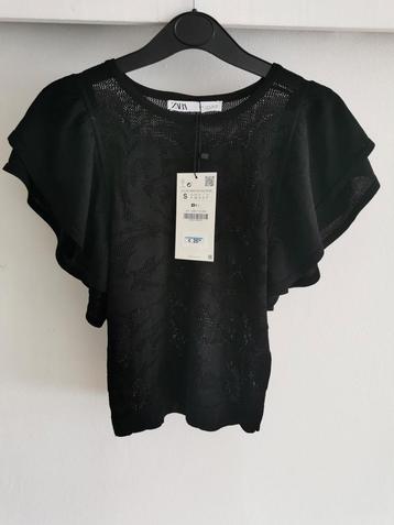 ZARA top met volantmouwen mt. S  beschikbaar voor biedingen