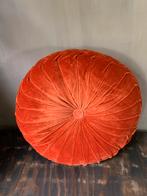 Mooi rond kaja sierkussens 40 cm / roestbruin/oranje, Huis en Inrichting, Woonaccessoires | Kussens, Ophalen of Verzenden, Zo goed als nieuw