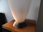 Art Deco Franse hoge Lamp, Metaal/Glas, Ophalen of Verzenden