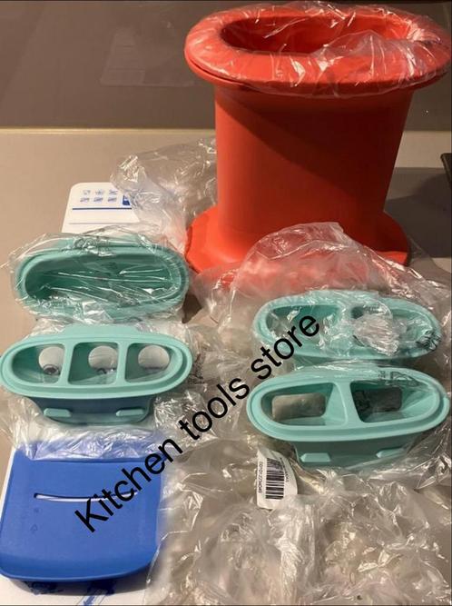 Tupperware Verspers krokettenmaker krok-toren + 4x inzetten, Huis en Inrichting, Keuken | Tupperware, Nieuw, Ophalen of Verzenden