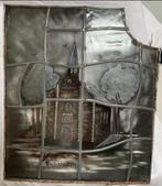 Groot glas in lood raam: kerkje van Schweikhuizen, Ophalen, Gebruikt, Glas in lood, Minder dan 80 cm
