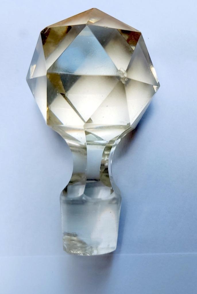 kristallen stop voor karaf, eind 19e-20e E, Antiek en Kunst, Antiek | Glas en Kristal, Ophalen of Verzenden