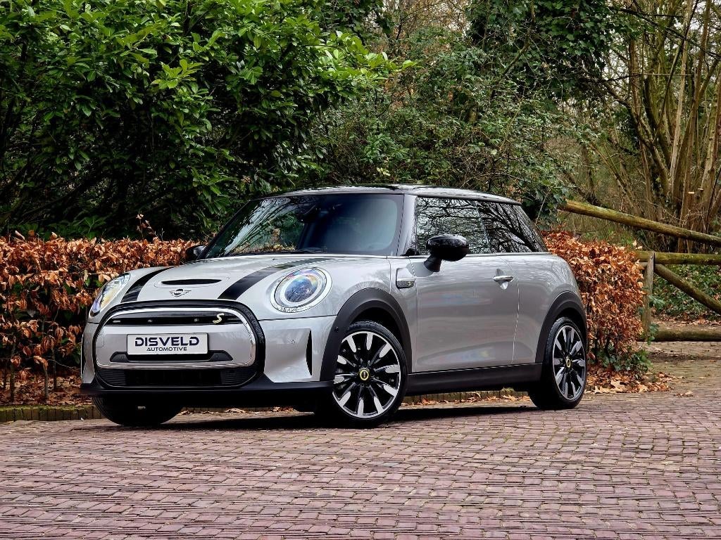 MINI Cooper S Electric Melting Silver III Metallic 2022 PANO, Auto's, Mini, Leder, 184 pk, Cooper S, Hatchback