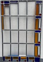 Art Deco Glas-in-lood ramen (4 stuks), Ophalen, Gevelraam of Ruit, Gebruikt, Minder dan 80 cm