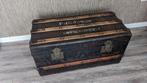 Antieke Metalen Hutkoffer/Kist Haagsche Koffer Fabriek, Huis en Inrichting, Ophalen of Verzenden, Zo goed als nieuw, Minder dan 50 cm
