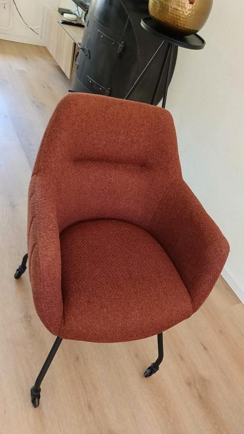 Eetkamer fauteuils., Huis en Inrichting, Stoelen, Zo goed als nieuw, Eén, Stof, Zwart, Ophalen