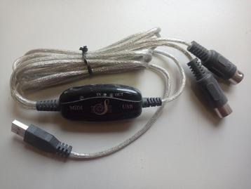 USB - MIDI kabel / adapter beschikbaar voor biedingen