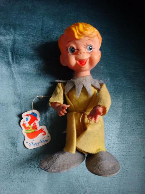 Happy Horse vintage elfje met label- ca 1960, Verzamelen, Poppen, Gebruikt, Pop, Ophalen of Verzenden