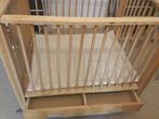 Blank houten box 100X80 met beige boxkleed, Kinderen en Baby's, Boxen, Ophalen of Verzenden, Gebruikt, Boxkleed