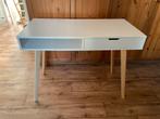 Wit bureau met lade Jysk, Huis en Inrichting, Bureaus, Ophalen of Verzenden, Zo goed als nieuw, Bureau