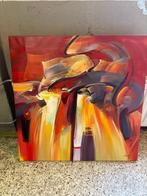 artistiek schilderij canvas olieverf, Antiek en Kunst, Kunst | Schilderijen | Abstract, Ophalen