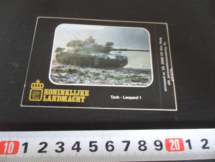 sticker Leger Landmacht  Tank Leopard 1, Verzamelen, Stickers, Zo goed als nieuw, Bedrijf of Vereniging, Ophalen
