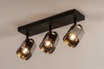 spots rookglas hoekbank tafel keuken bed plafondlamp 38cm, Huis en Inrichting, Ophalen of Verzenden, Nieuw, Led
